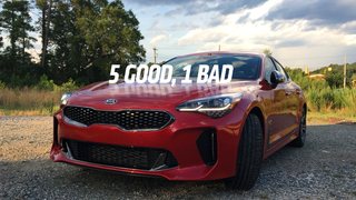Five Good Things About The 2018 Kia Stinger GT And One Bad Thing